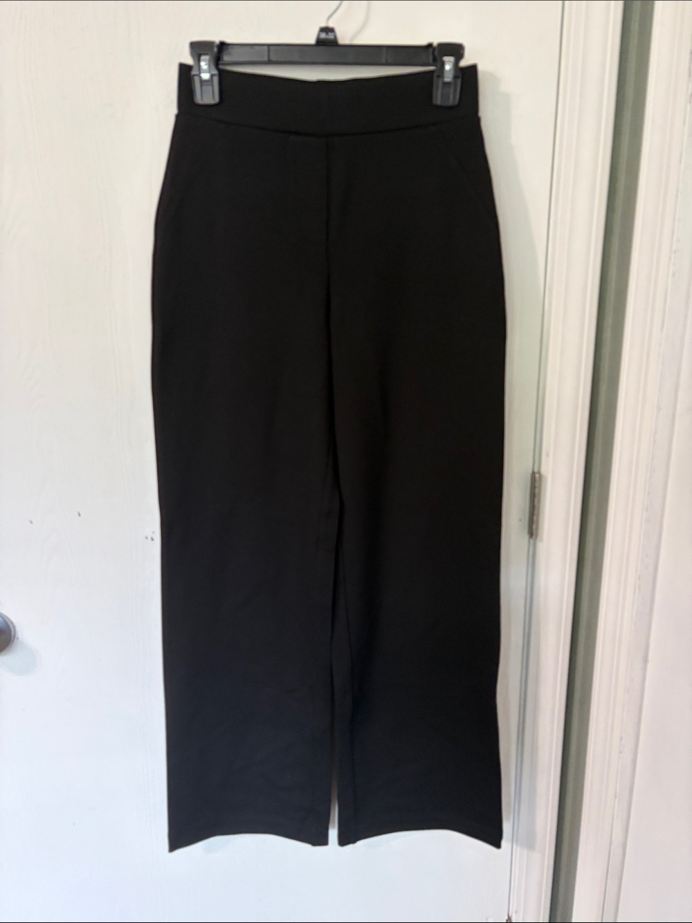 Quince NWOT Ultra-Stretch Ponte Wide Leg Pant Black Size XS